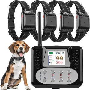 Amazon 2025 Upgraded Wireless Electronic Fence Dog Fence System Training Collar Remote Dog Trainer