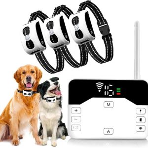 Wireless electronic pet fence, best-selling anti-bark device, pet supplies, outdoor dog collar, cross-border remote control dog trainer
